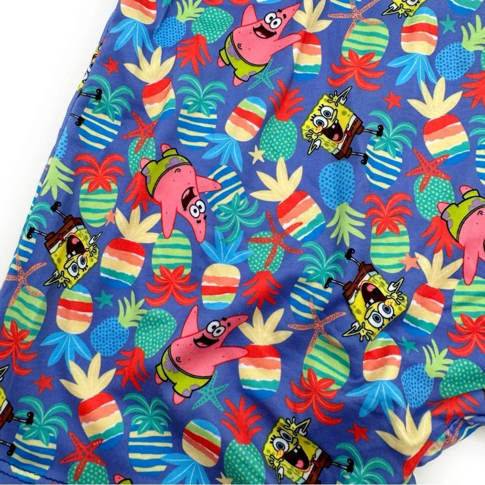 SpongeBob Crazy Boxer Briefs Mens Large Underwear Pineapple Nickelodeon Gift Y2K